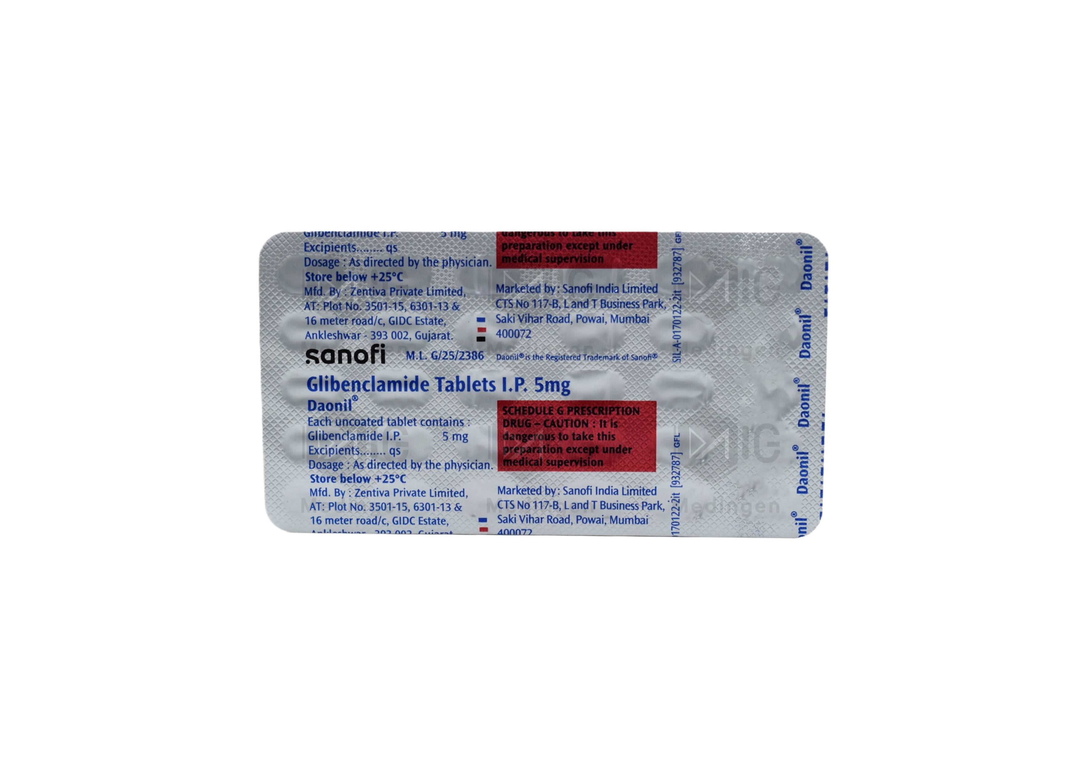 DAONIL 5MG